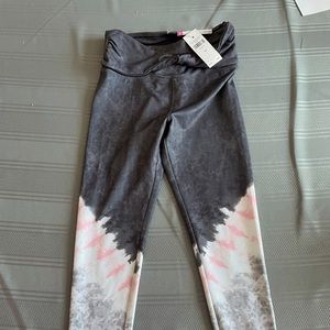 JUSTICE size 8 - Girls Leggings Tie Dye